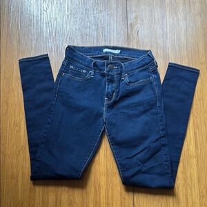 Levi's 710 Dark Blue Women's Super Skinny Jean denim - 26